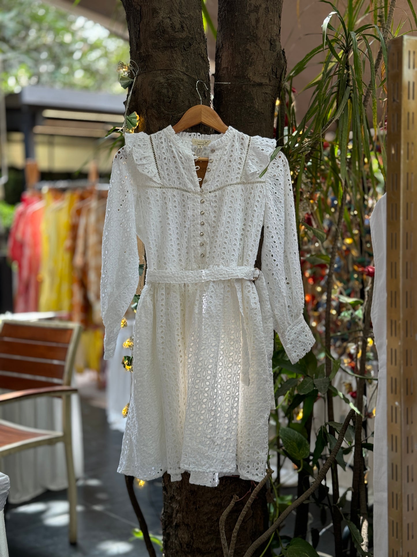 The Eyelet Elegance Crisp White