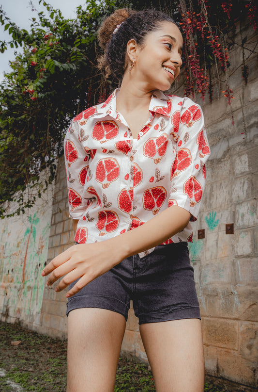 The Anar Bliss Crop Shirt