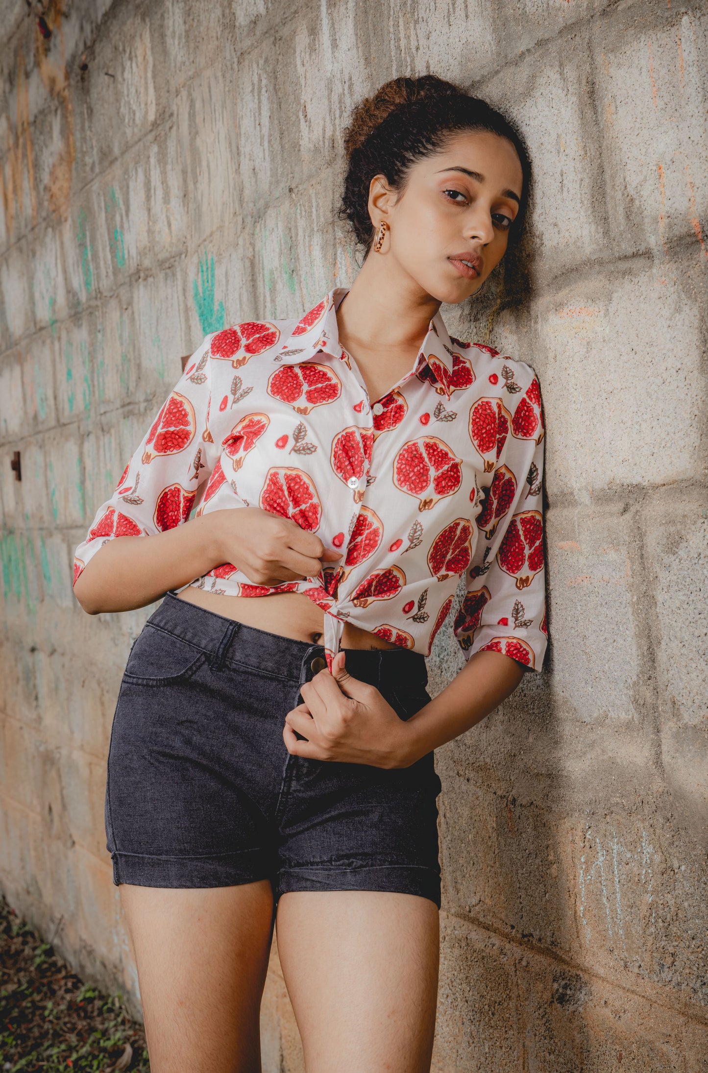 The Anar Bliss Crop Shirt