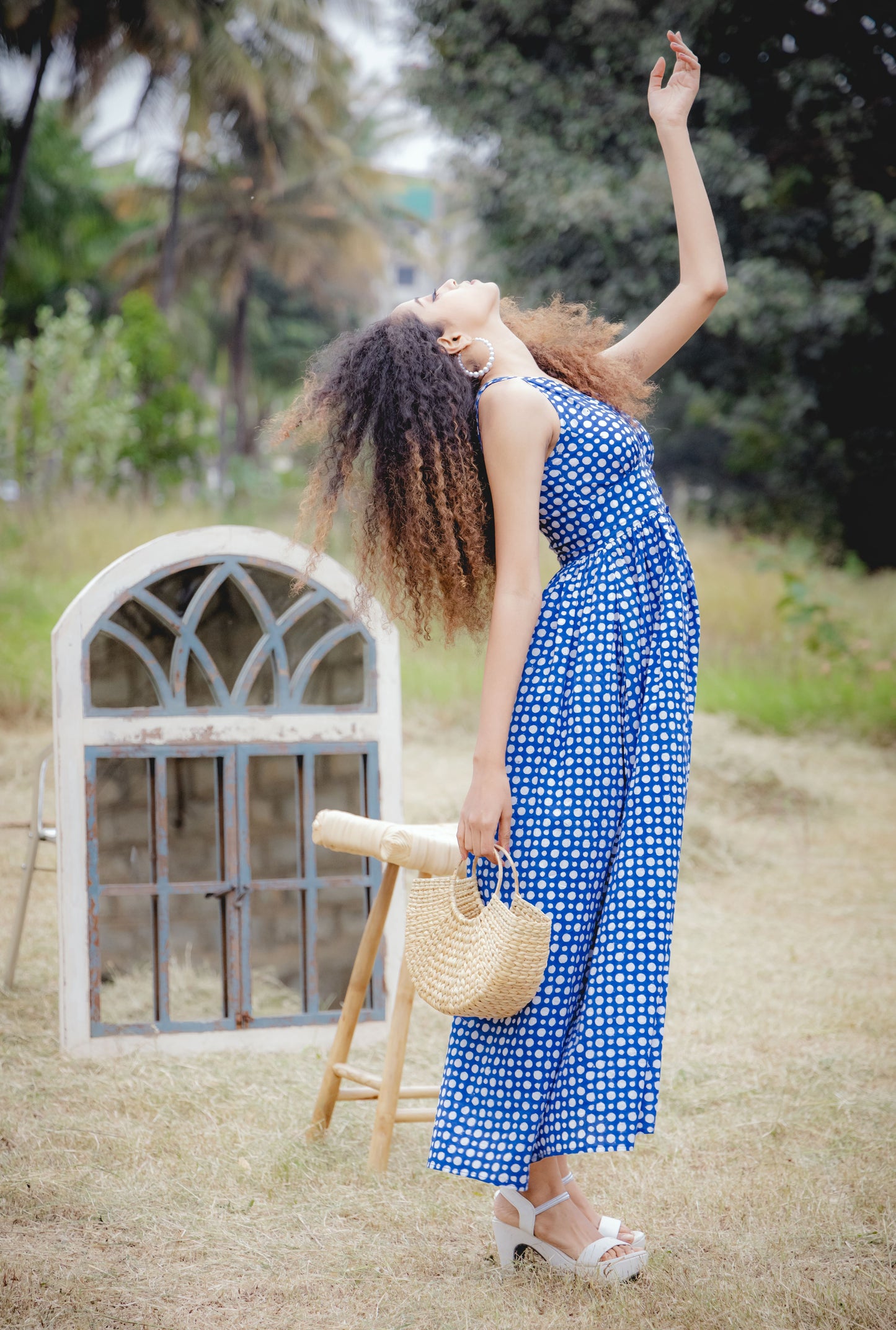 Be in your zone - Polka Dot Maxi Dress