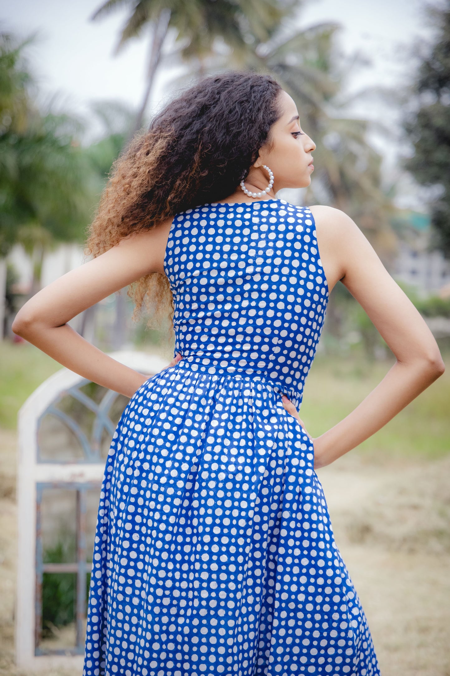 Be in your zone - Polka Dot Maxi Dress