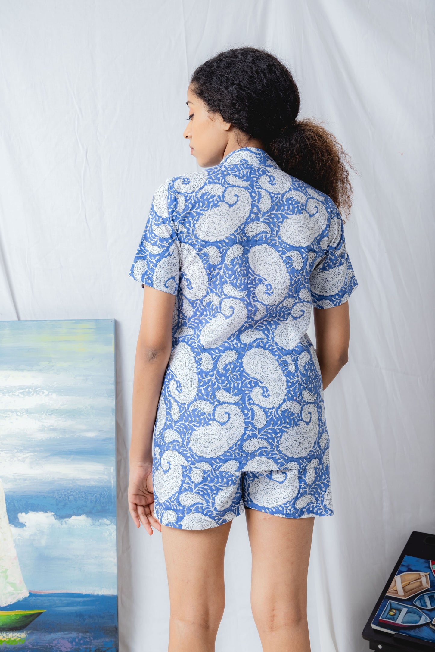 The Peaceful Paisley Pajama Set of 2 with shorts