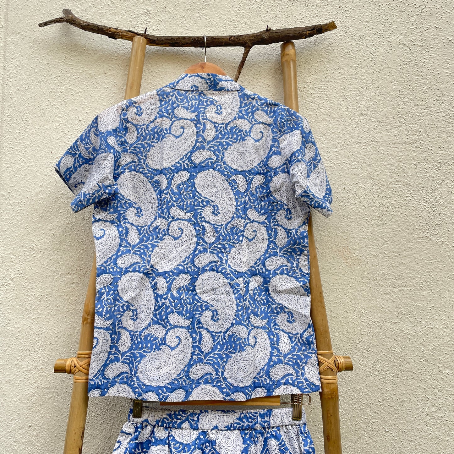 The Peaceful Paisley Pajama Set of 2 with shorts